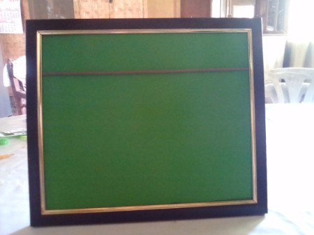 Frame of Shades for Father's Day - place cardboard back in frame