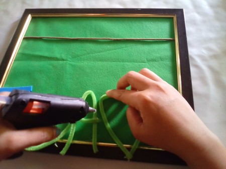 Frame of Shades for Father's Day - glue decorations on