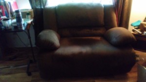 Finding a Cover for an Extra Wide Seat Cuddler Recliner - brown recliner