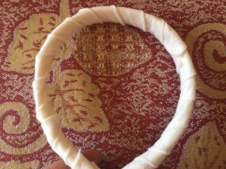 DIY Unicorn Headband - wrapped headband