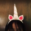 DIY Unicorn Headband -  view from front