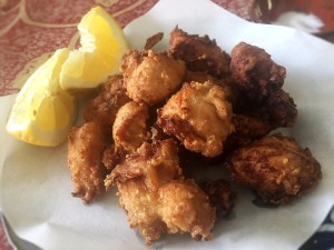 Japanese Style Fried Chicken (Karate) on plate