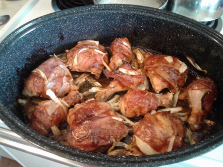 cooked Bacon Wrapped Barbecue Chicken