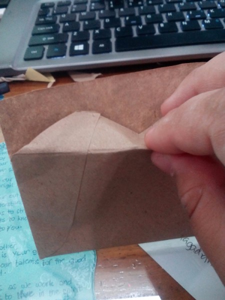 Budget Organizer Notebook - fold to inside of pouch