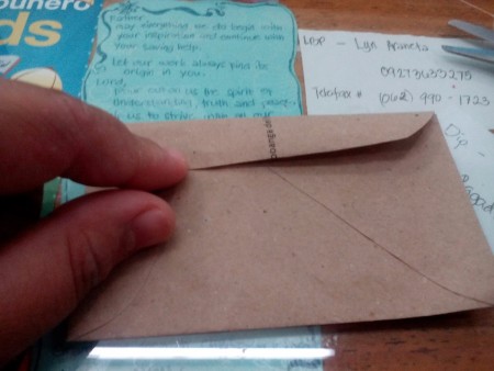 Budget Organizer Notebook - trim other side to make seal flap