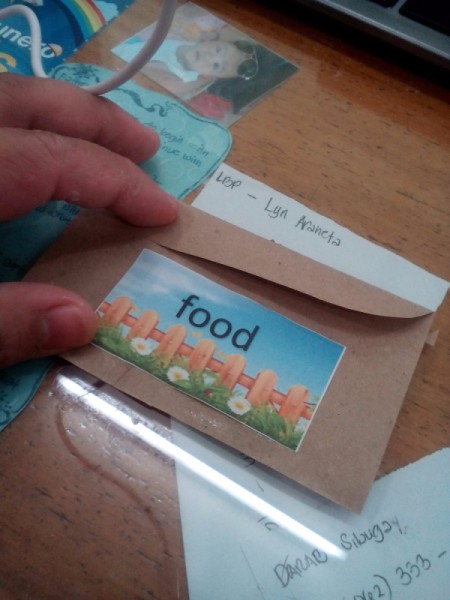 Budget Organizer Notebook - add a seal to each envelope