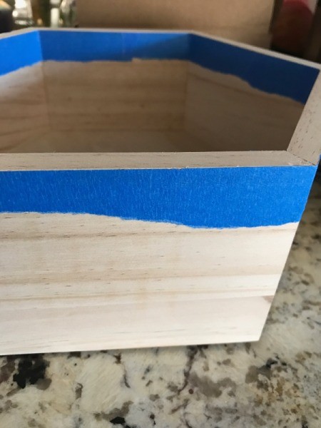 Honeycomb Hexagon Personalized Shelf - and the outside