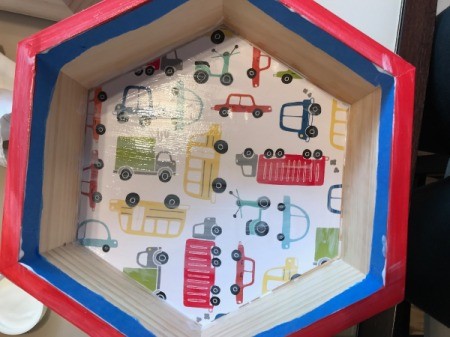 Honeycomb Hexagon Personalized Shelf - allow to dry