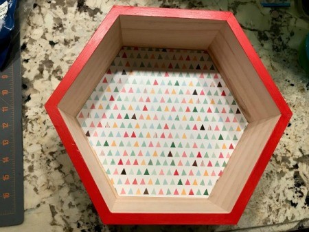 Honeycomb Hexagon Personalized Shelf - remove tape