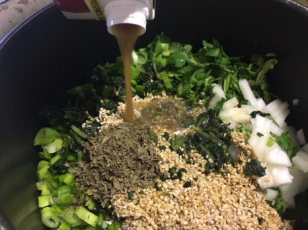 adding seasoning to Soup