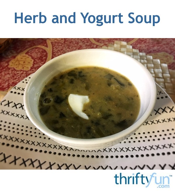 Herb and Yogurt Soup ThriftyFun