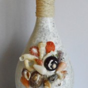 Sea Fever Recycled Bottle Vase - finished bottle