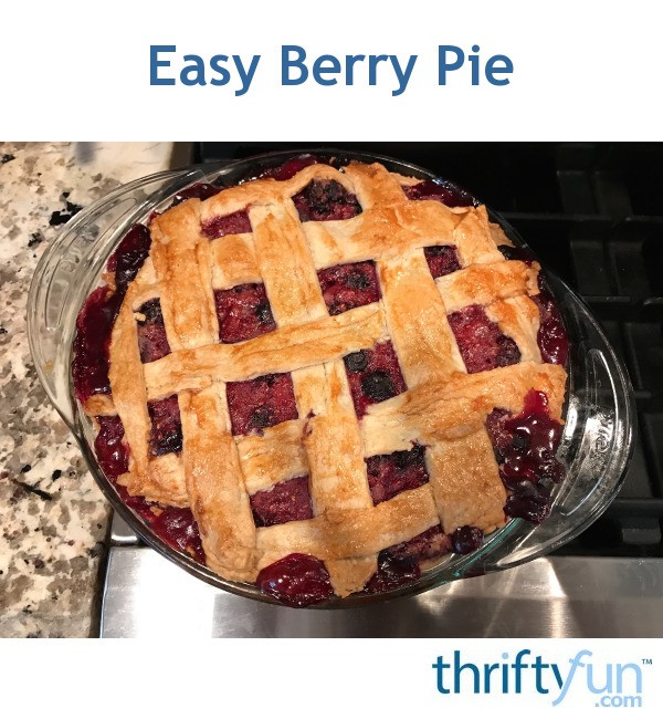 Easy Berry Pie Recipe ThriftyFun