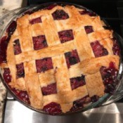 Easy Berry Pie baked