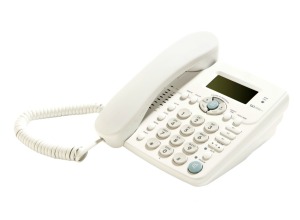 white telephone