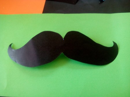 Describing My Dad Card - mustache cut out