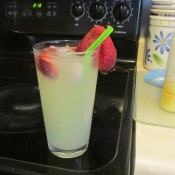 Strawberry Lemonade in glass