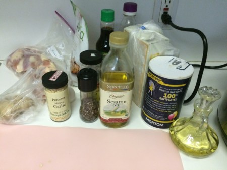 Easy Sesame Chicken ingredients