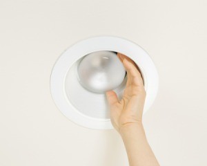 Removing A Stuck Recessed Lightbulb Thriftyfun - How To Change Recessed Light Bulb In Vaulted Ceiling