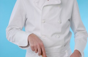 A white chef's coat.