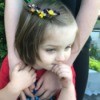 Toddler Fun With Flowers - little boy with flowers in his hair