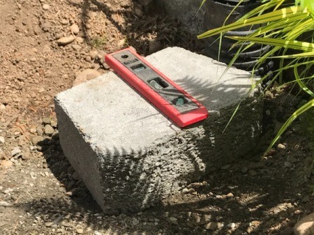 Stacked Block Stairs level on block