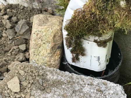 Stacked Block Stairs - a large stone to close gap