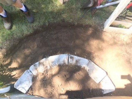 Stacked Block Stairs - laying foundation layer