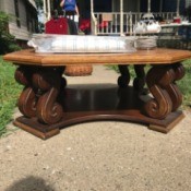 Value of a Mersman Coffee Table - heavy oak coffee table