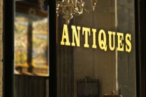 antique store window