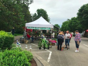 The Tualatin Valley Garden Club's booth at the farmer's market.