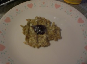 Oatmeal Waffle on plate