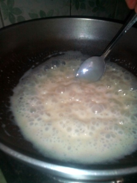bubbling condensed milk