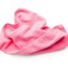 A pink cleaning rag.
