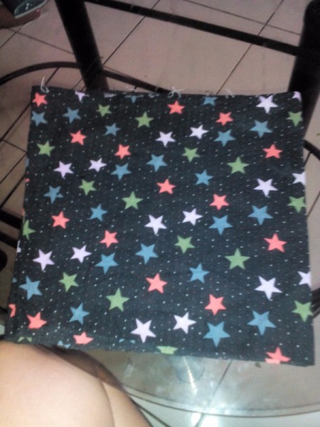 Pouch Made of Old Mini Dress - fold largest piece into a pouch