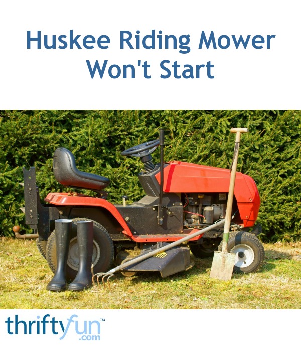 mower only starts with starting fluid