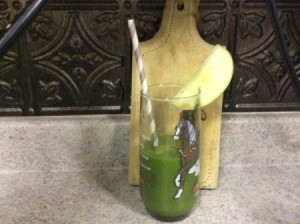 Green Smoothie in glass