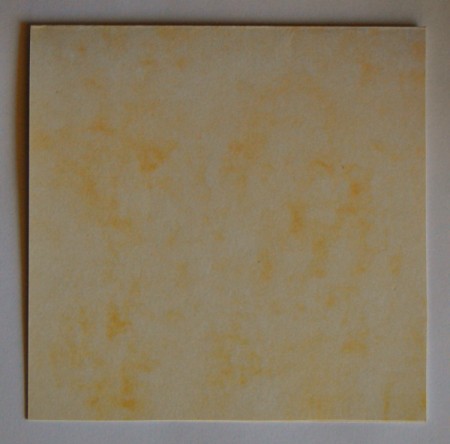 Colorful Summer Bleached Greeting Card - score yellow cardstock to create the card