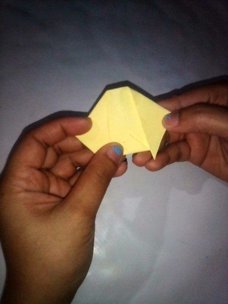 Folded Paper Puppy - mouth made