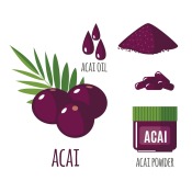 An illustration of Acai Berry Diet Supplements.