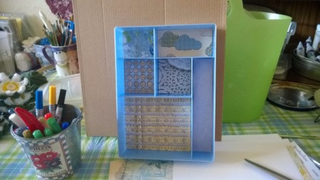 The Little Shelf Unit That Could - check fit the template pieces and then cut good paper