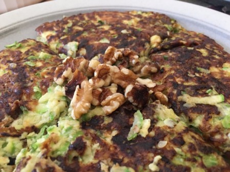 White Zucchini Frittata on plate