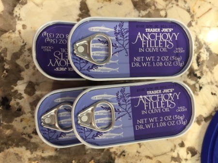 Anchovy cans