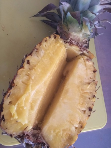 removed Pineapple core