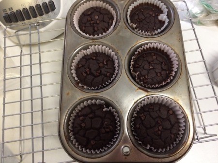 baked Chocolate Black Bean Blender Muffins
