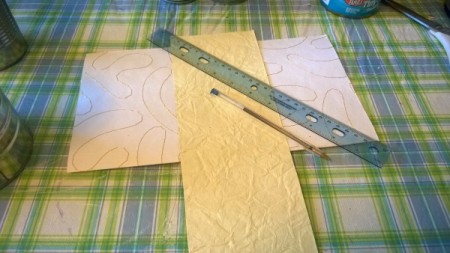 Tin Can Organizers - measure and cut paper for each can