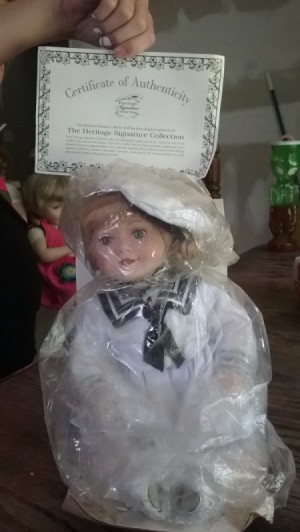 Value of Heritage Signature Collection Sailor Doll - doll in sailor suit, wrapped in plastic