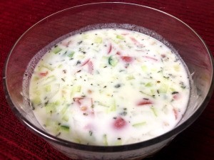 bowl of Chilled Yogurt Soup