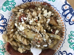 Easy Pesto Pasta Salad in bowl