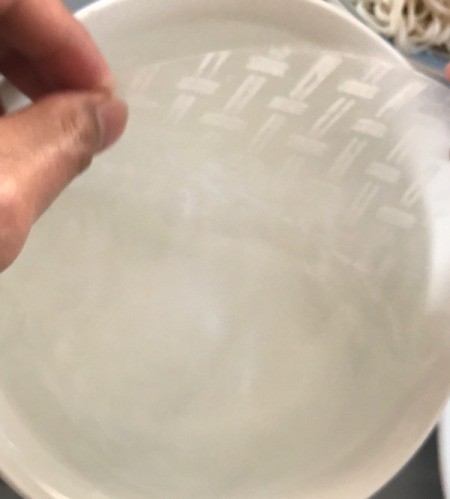 Spring Rolls moistened in water